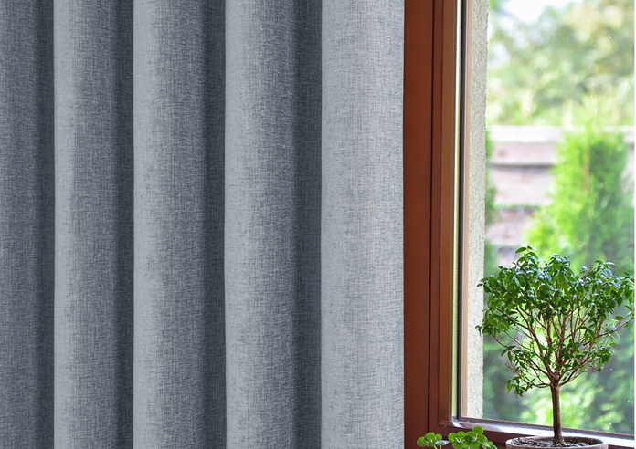 Amberley Eyelet, Nickel - Ready Made Curtains - Image 5
